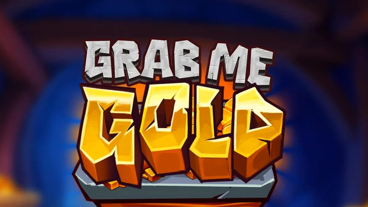 Tampilan visual slot Grab Me Gold dengan tema tambang emas
